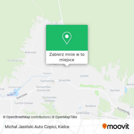 Mapa Michał Jasiński Auto Części