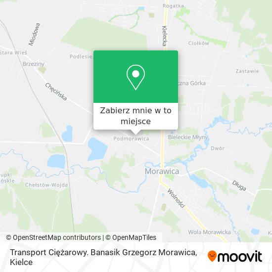Mapa Transport Ciężarowy. Banasik Grzegorz Morawica