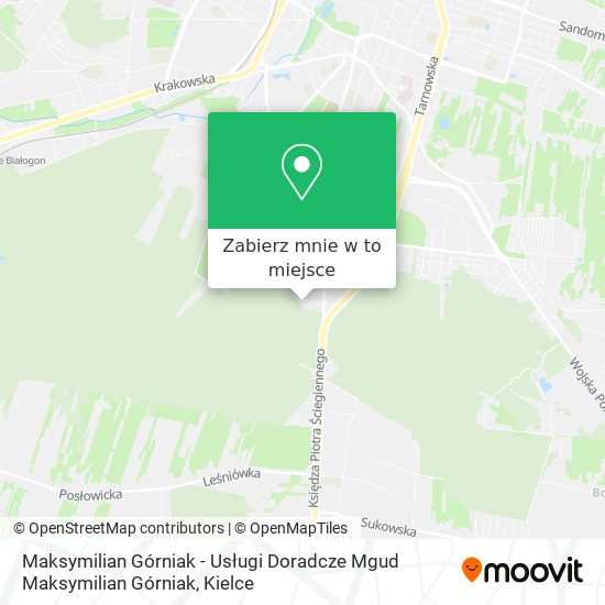 Mapa Maksymilian Górniak - Usługi Doradcze Mgud Maksymilian Górniak