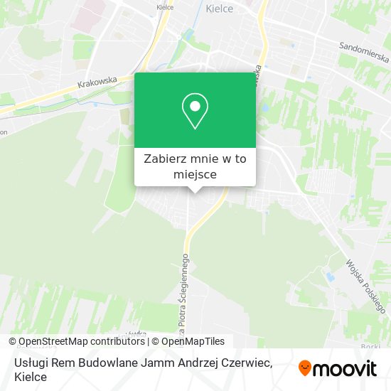 Mapa Usługi Rem Budowlane Jamm Andrzej Czerwiec
