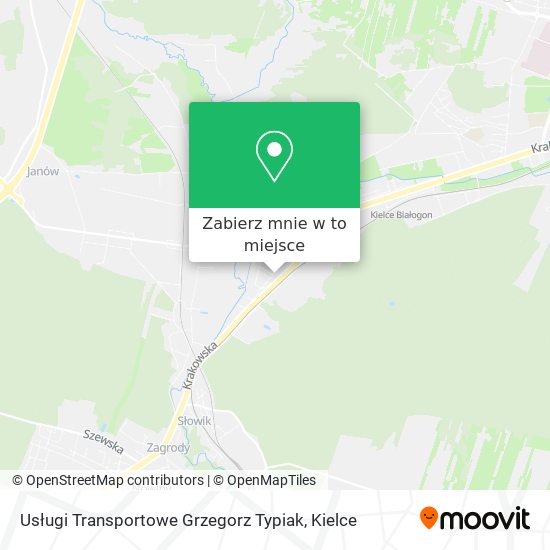 Mapa Usługi Transportowe Grzegorz Typiak