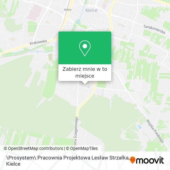 Mapa \Prosystem\ Pracownia Projektowa Lesław Strzałka