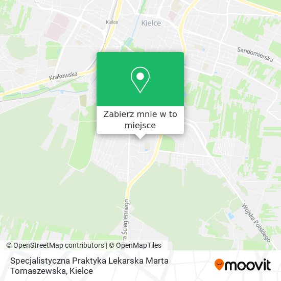 Mapa Specjalistyczna Praktyka Lekarska Marta Tomaszewska