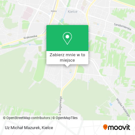 Mapa Uz Michał Mazurek