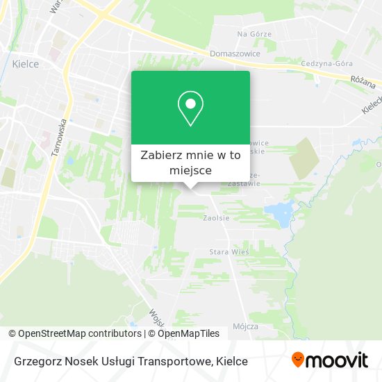 Mapa Grzegorz Nosek Usługi Transportowe