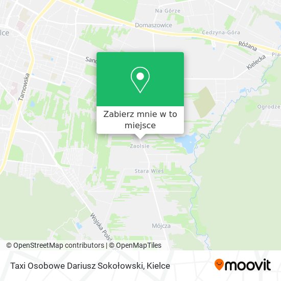 Mapa Taxi Osobowe Dariusz Sokołowski