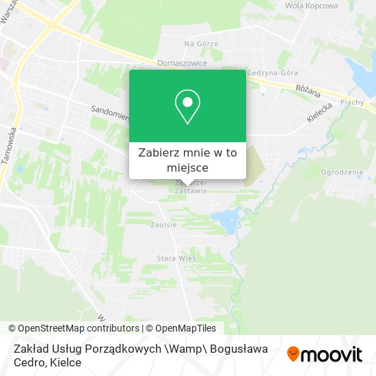Mapa Zakład Usług Porządkowych \Wamp\ Bogusława Cedro