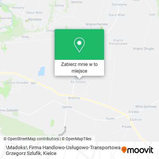 Mapa \Madoks\ Firma Handlowo-Usługowo-Transportowa Grzegorz Szlufik