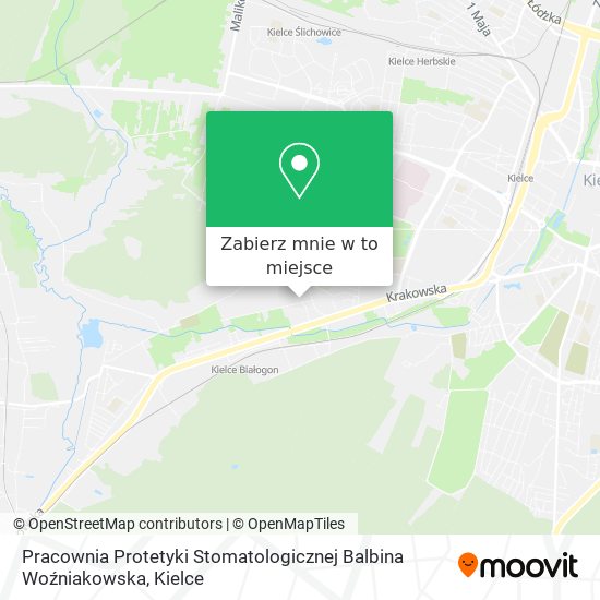 Mapa Pracownia Protetyki Stomatologicznej Balbina Woźniakowska