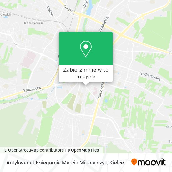 Mapa Antykwariat Ksiegarnia Marcin Mikolajczyk