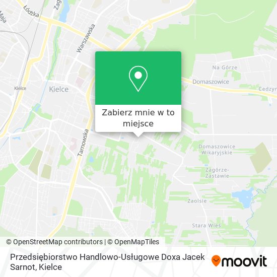 Mapa Przedsiębiorstwo Handlowo-Usługowe Doxa Jacek Sarnot