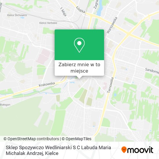 Mapa Sklep Spozywczo Wedliniarski S C Labuda Maria Michalak Andrzej