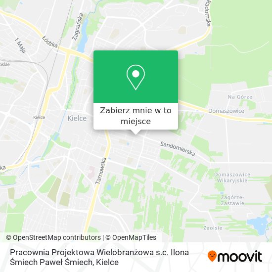 Mapa Pracownia Projektowa Wielobranżowa s.c. Ilona Śmiech Paweł Śmiech