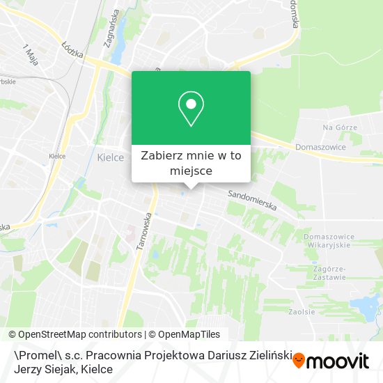 Mapa \Promel\ s.c. Pracownia Projektowa Dariusz Zieliński Jerzy Siejak