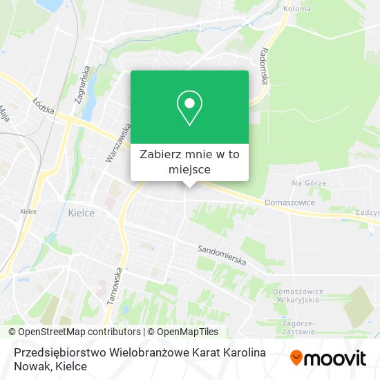 Mapa Przedsiębiorstwo Wielobranżowe Karat Karolina Nowak