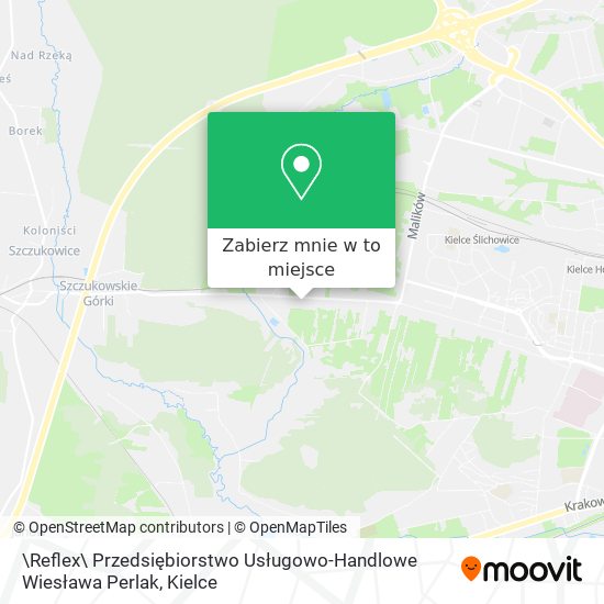Mapa \Reflex\ Przedsiębiorstwo Usługowo-Handlowe Wiesława Perlak