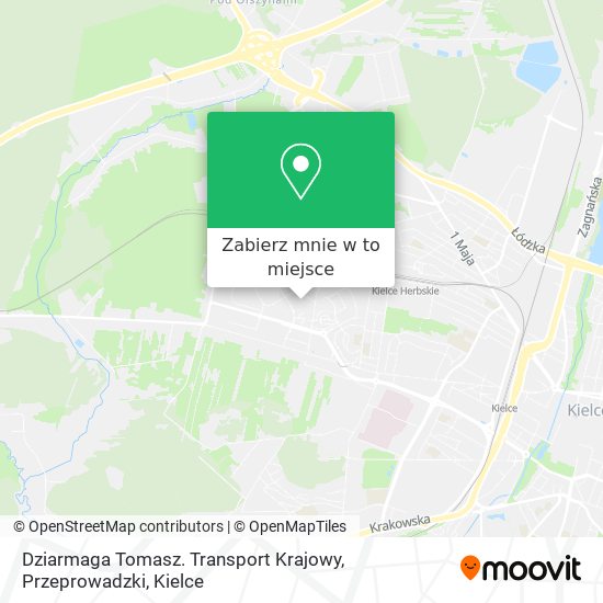 Mapa Dziarmaga Tomasz. Transport Krajowy, Przeprowadzki