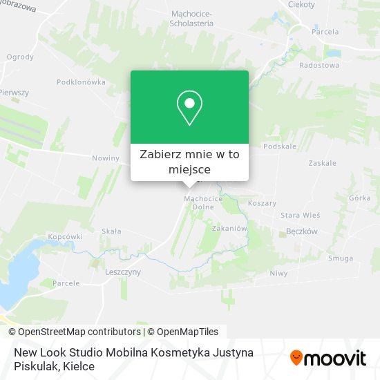 Mapa New Look Studio Mobilna Kosmetyka Justyna Piskulak