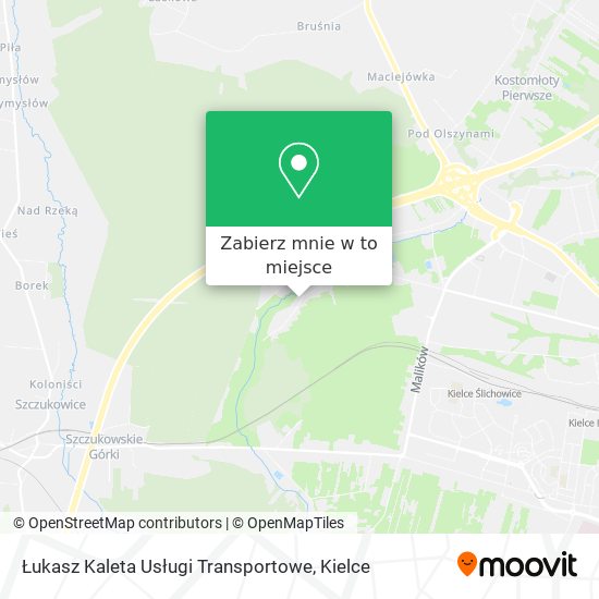 Mapa Łukasz Kaleta Usługi Transportowe