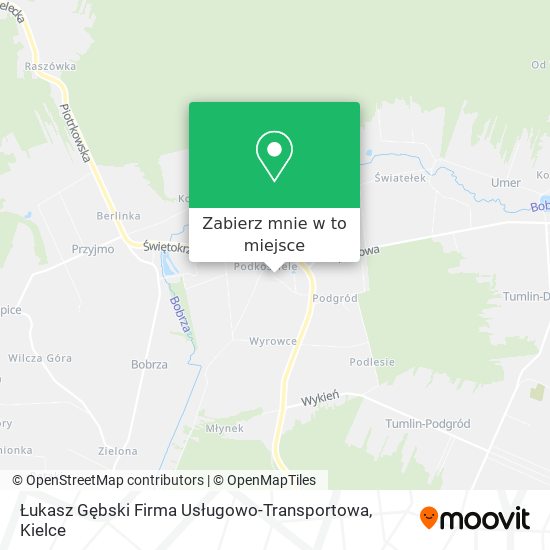 Mapa Łukasz Gębski Firma Usługowo-Transportowa