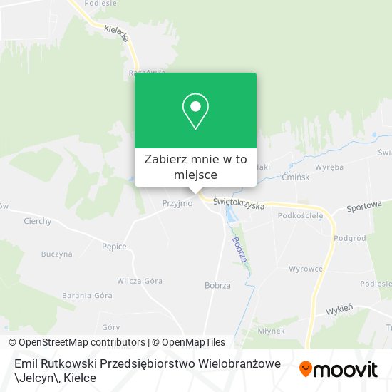Mapa Emil Rutkowski Przedsiębiorstwo Wielobranżowe \Jelcyn\