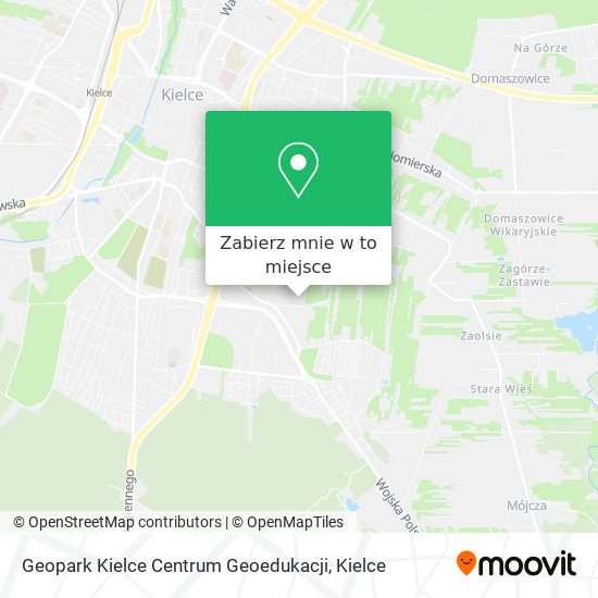 Mapa Geopark Kielce Centrum Geoedukacji