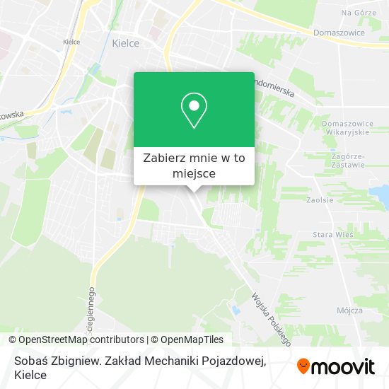 Mapa Sobaś Zbigniew. Zakład Mechaniki Pojazdowej