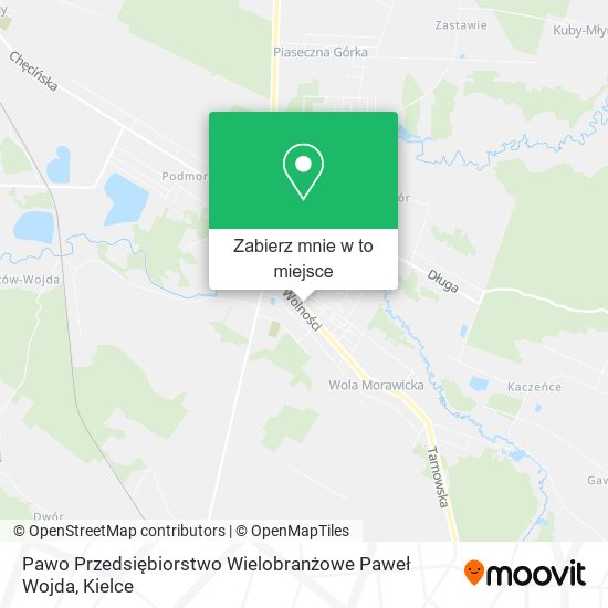 Mapa Pawo Przedsiębiorstwo Wielobranżowe Paweł Wojda
