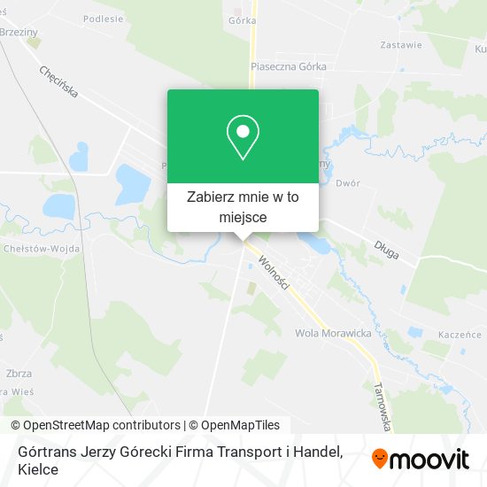 Mapa Górtrans Jerzy Górecki Firma Transport i Handel