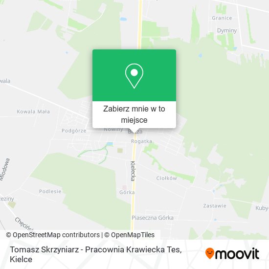 Mapa Tomasz Skrzyniarz - Pracownia Krawiecka Tes