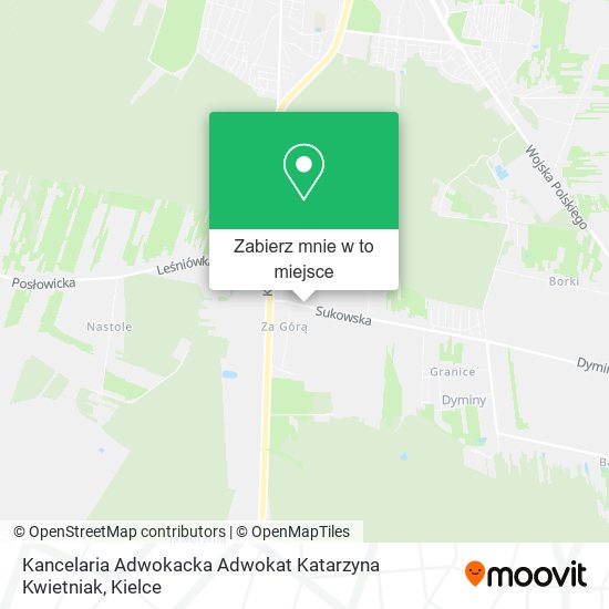 Mapa Kancelaria Adwokacka Adwokat Katarzyna Kwietniak