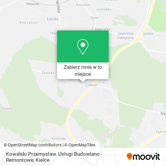 Mapa Kowalski Przemysław. Usługi Budowlano - Remontowe