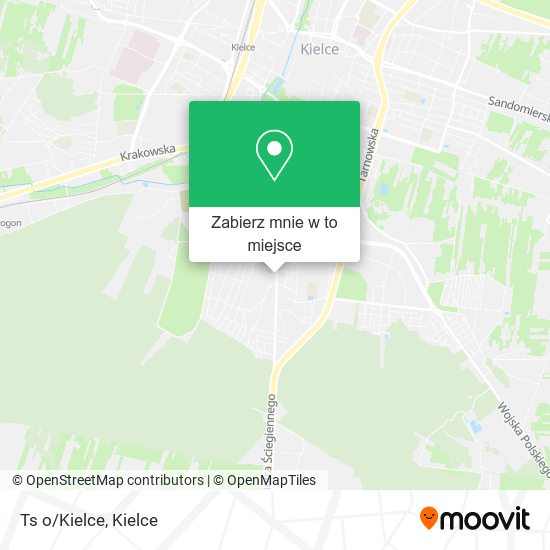 Mapa Ts o/Kielce