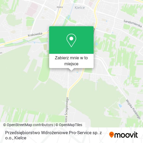 Mapa Przedsiębiorstwo Wdrożeniowe Pro-Service sp. z o.o.