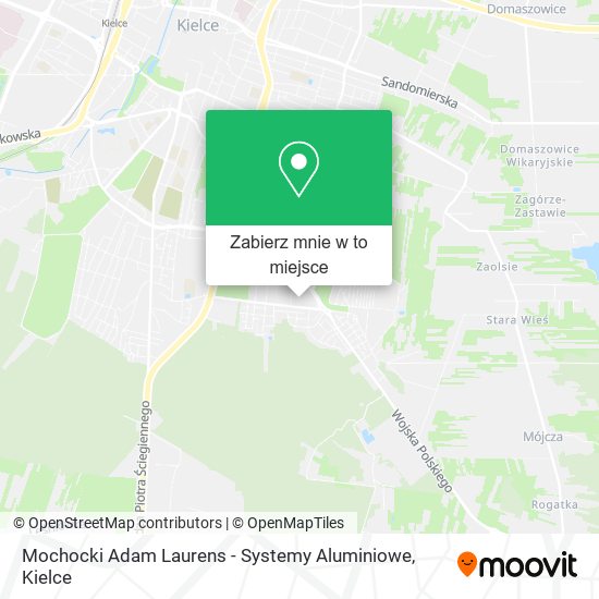 Mapa Mochocki Adam Laurens - Systemy Aluminiowe