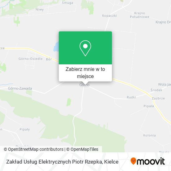 Mapa Zakład Usług Elektrycznych Piotr Rzepka