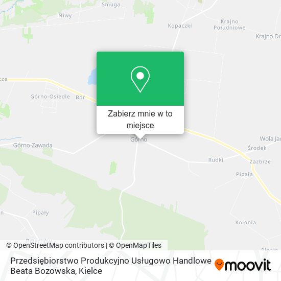 Mapa Przedsiębiorstwo Produkcyjno Usługowo Handlowe Beata Bozowska