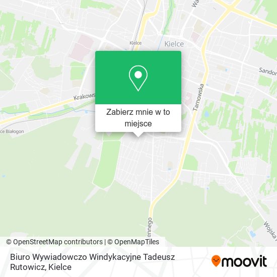 Mapa Biuro Wywiadowczo Windykacyjne Tadeusz Rutowicz