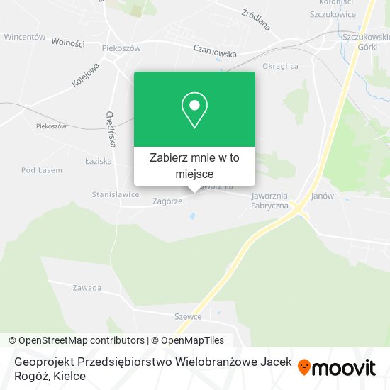 Mapa Geoprojekt Przedsiębiorstwo Wielobranżowe Jacek Rogóż