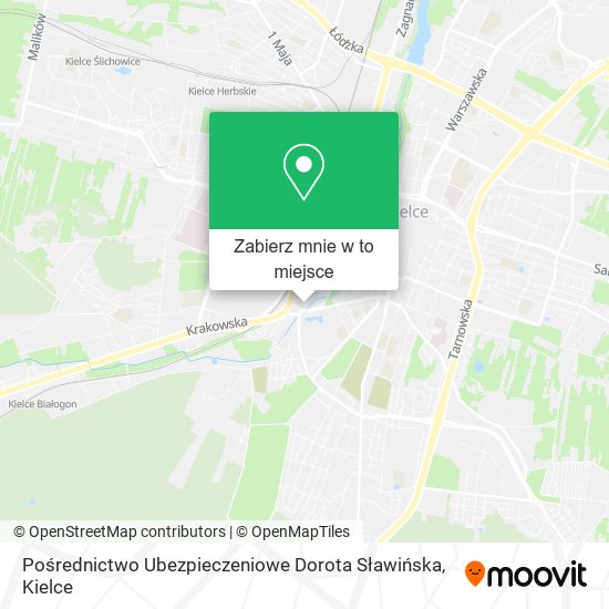 Mapa Pośrednictwo Ubezpieczeniowe Dorota Sławińska