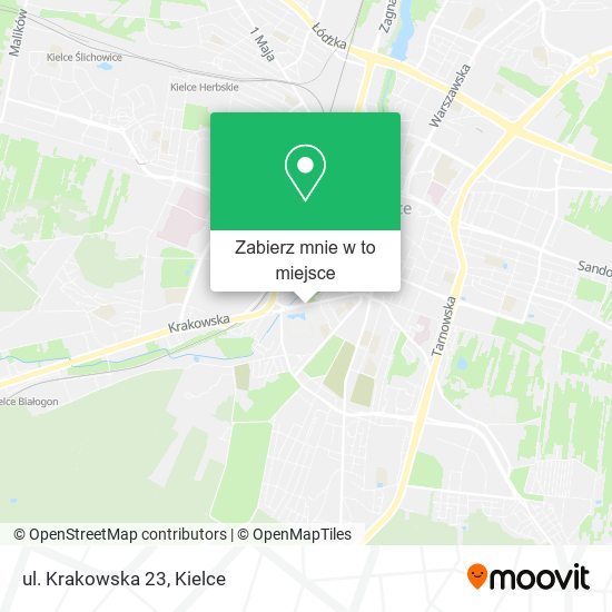 Mapa ul. Krakowska 23