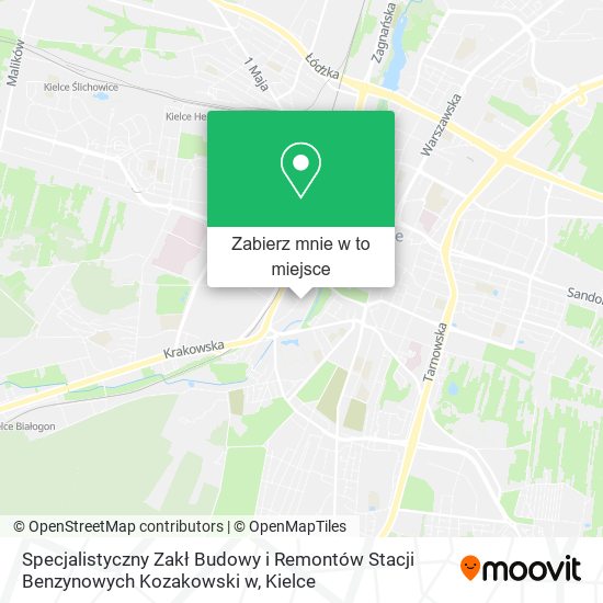 Mapa Specjalistyczny Zakł Budowy i Remontów Stacji Benzynowych Kozakowski w