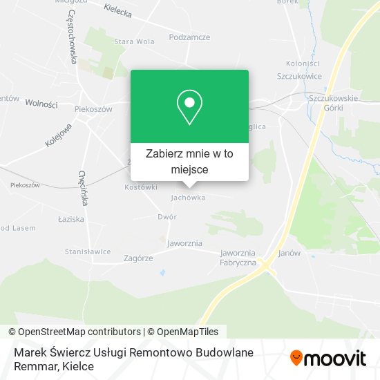 Mapa Marek Świercz Usługi Remontowo Budowlane Remmar