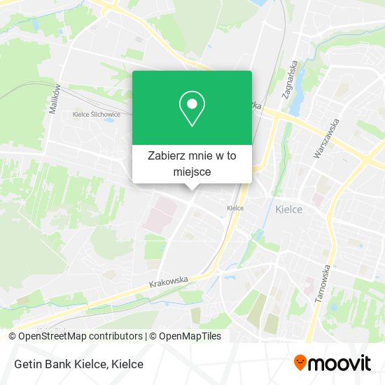 Mapa Getin Bank Kielce