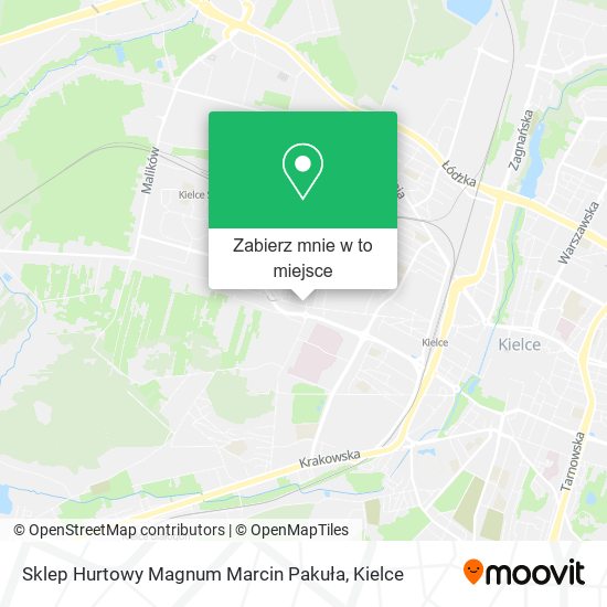 Mapa Sklep Hurtowy Magnum Marcin Pakuła