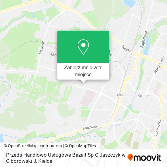 Mapa Przeds Handlowo Usługowe Bazalt Sp C Jaszczyk w Ciborowski J