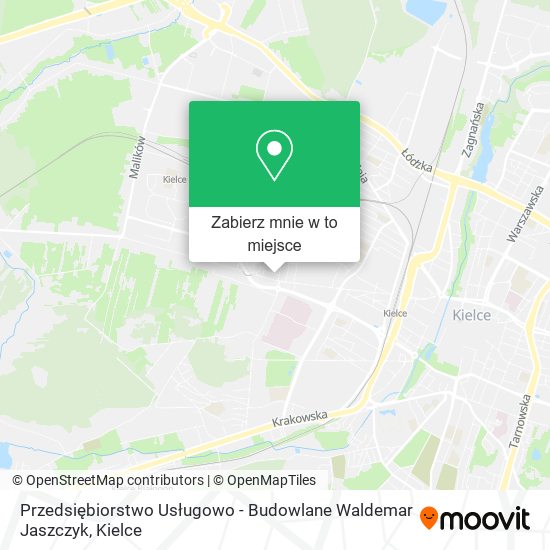 Mapa Przedsiębiorstwo Usługowo - Budowlane Waldemar Jaszczyk
