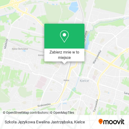Mapa Szkoła Językowa Ewelina Jastrzębska