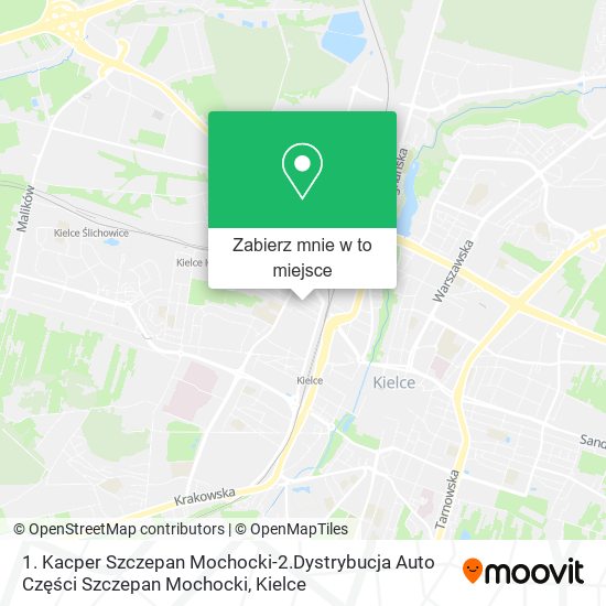 Mapa 1. Kacper Szczepan Mochocki-2.Dystrybucja Auto Części Szczepan Mochocki