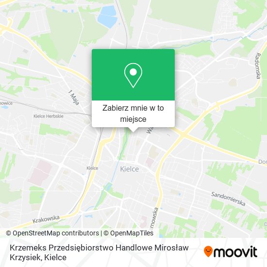 Mapa Krzemeks Przedsiębiorstwo Handlowe Mirosław Krzysiek